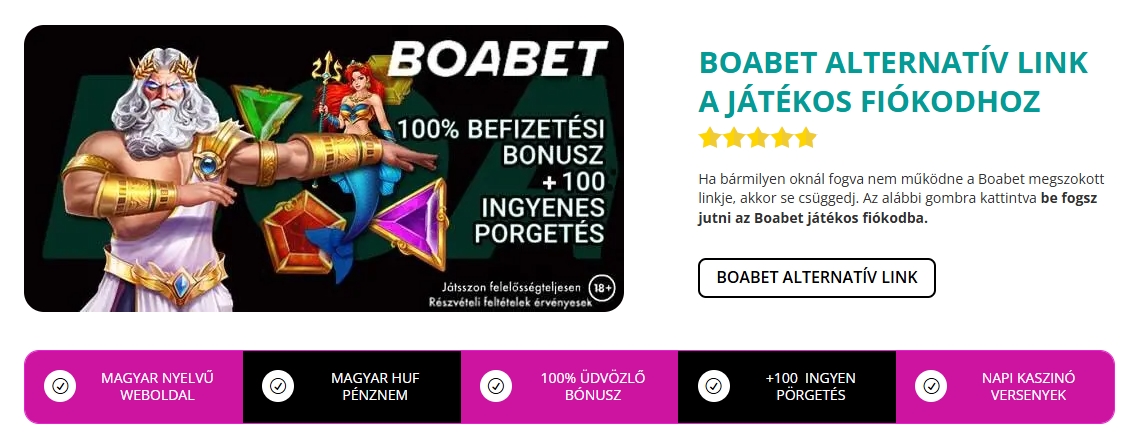Boabet Alternatív Link: Korlátlan Hozzáférés